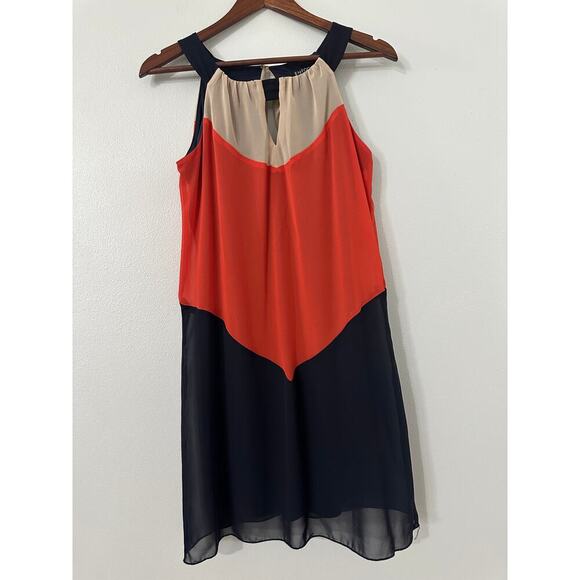 Enfocus Halter Neck Chiffon Dres 4 Petite - Picture 1 of 3